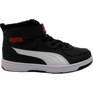 Puma - Rebound Joy Fut - Sneakers - Kinderen - Zwart/Wit/Rood - Maat 31