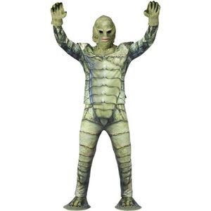 Smiffy's - Monster & Griezel Kostuum - Monster Van De Black Lagoon - Man - Groen - Medium - Halloween - Verkleedkleding