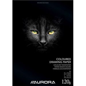 Aurora Tekenblok - Gekleurd Tekenpapier - 120g - 245x345mm - 20 vel