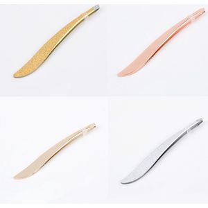 4 Stuks Pincet Set – RVS – Roségoud, Goud, Goud glitter, Zilver glitter