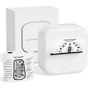 Mini-printer T02 fotoprinter voor smartphone- draagbaar en gebruiksvriendelijk