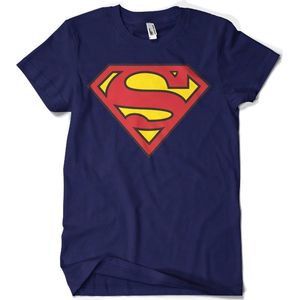 Superman Shield T-Shirt Navy-S