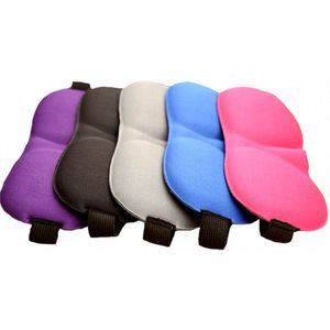 Slaapmasker - 3 Stuks - Opgewaardeerd 3D-contoured 100% Verduisterend Oogmasker - Comfortabel en Zacht- Zwart/Paars/Blauw