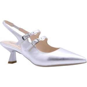 Nerogiardini - Slingback Sandalen - Zilver - Grijs - Leer