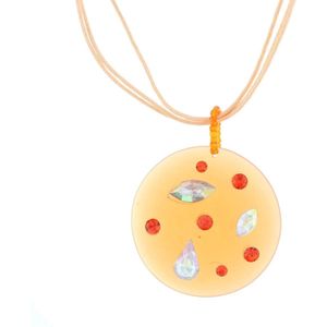 Behave - Ketting - Koord - Ronde Hanger - Oranje - 41,5 cm