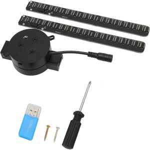 3D hologram ventilator met WiFi projector en 224 LED-kralen - 16,5 inch holografische videoprojector