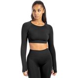 Smilodox - Linnea - Longsleeve - Dames - Extra Lange Mouwen - Geplooide Tailleband