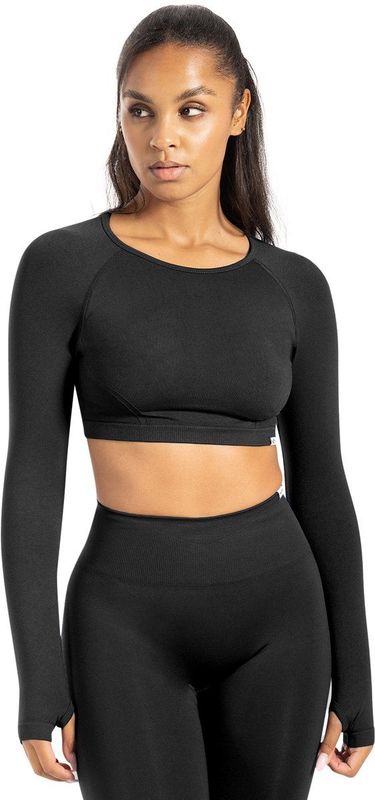 Smilodox - Linnea - Longsleeve - Dames - Extra Lange Mouwen - Geplooide Tailleband