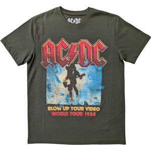 AC/DC - Blow Up Your Video Heren T-shirt - XL - Groen