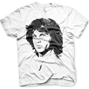 The Doors Heren Tshirt -S- Jim Morrison - Portrait Wit