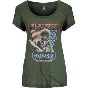 Jimi Hendrix - Electric Ladyland Dames T-shirt - 2XL - Groen