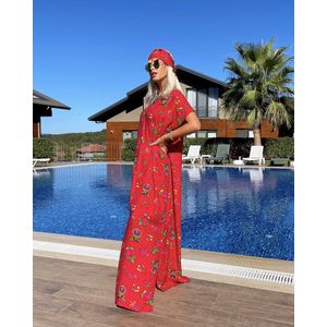 Bohemian Kaftan Dress/Set/Haarband met Pailetten/SIRMAZA