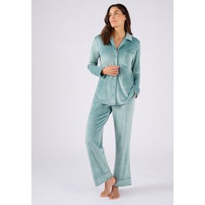 Damart - Pyjama fluweel Thermolactyl - Dames - Groen - 34-36 (XS)