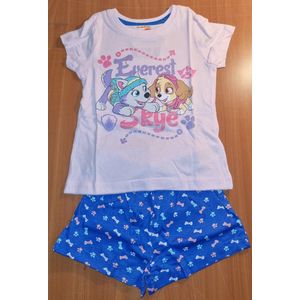 Paw Patrol shortama / pyjama Skye & Everest roze/blauw maat 98