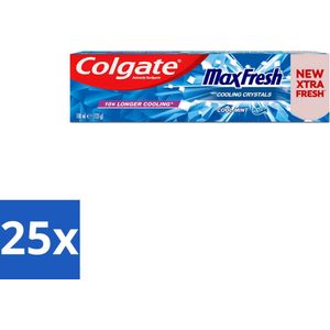 25 x Colgate Tandpasta Maxfresh Coolmint 100 ml - Cariësbestrijding - Fluoride - Tandenpoetsen