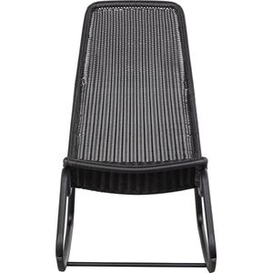 WOOOD - Tom - Outdoor Schommelstoel - Zwart - Waterproof Rattan