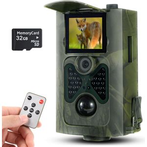 Equivera Wildcamera voor Buiten - Wildcamera met Nachtzicht - WiFi - Hoge Resolutie - Waterdicht - Wild Camera - Premium