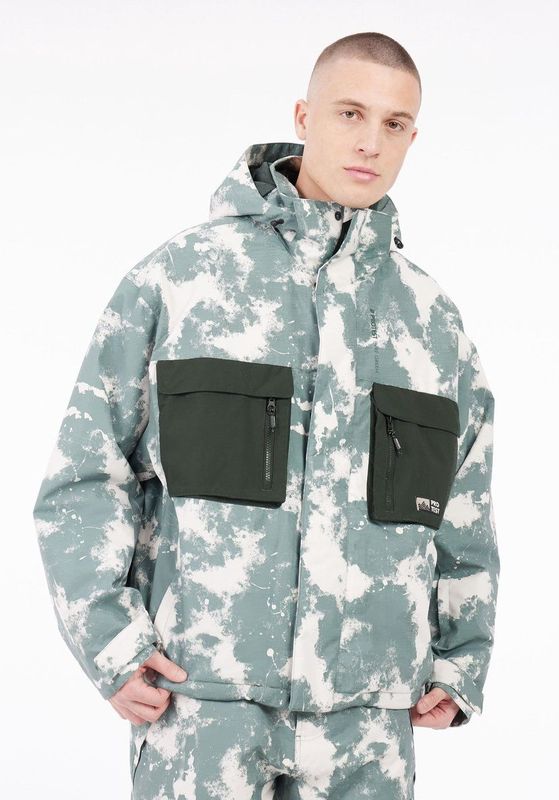 Protest Prtpyro - Skijas Heren - Camouflage - Winterjas - Waterkolom 10K – Aspen Green