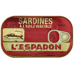 L`Espadon Sardines in Vegetable Oil (125g)
