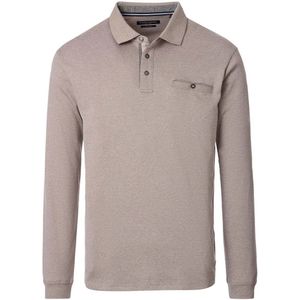 Casa Moda - Poloshirt - Beige - Lange Mouw