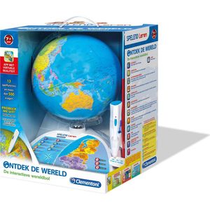 Clementoni Spelend Leren - Ontdek de Wereld - Interactieve Wereldbol - Educatief Speelgoed - 7+ jaar