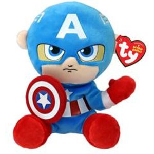 TY Beanie Babies Marvel Captain America Soft 15 cm 1 stuk