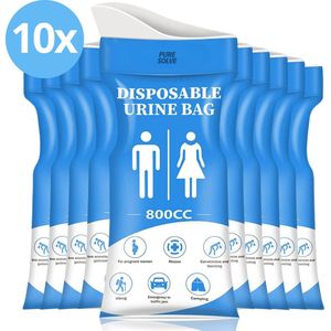 Plaszak 10 stuks - plastuit voor vrouwen - plaszak onderweg - Nood Toilet - Urinezak - Voor Noodgevallen heren & dames -