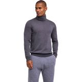 FALKE Basic Roll Neck elegante klassieker wol coltrui heren grijs - maat S