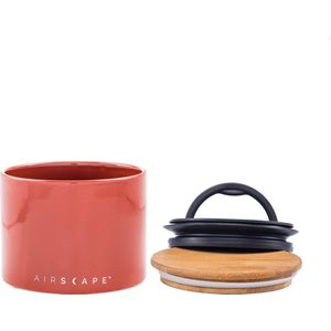 Airscape® Ceramic 250gr. – Voorraadpot – keramiek - voorraadpot -voorraadbus - vershouddoos - voedselveilig - BPA vrij - koffiepot- Rood - Red rock -