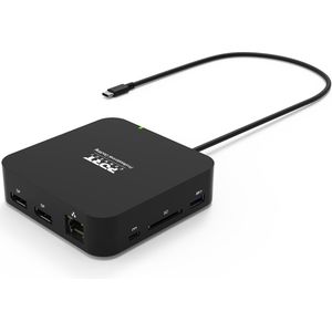Port Connect Dockingstation - 2x 4K USB-C - 9 Apparaten - 85W - Zwart