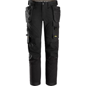 Snickers 6275 AllroundWork, 4-Weg Stretch Werkbroek met Holsterzakken - Zwart/Zwart - 60