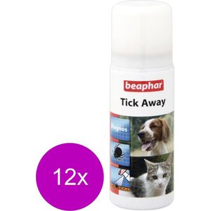 Beaphar Tick Away Hond/Kat - Anti tekenmiddel - 12 x 50 ml