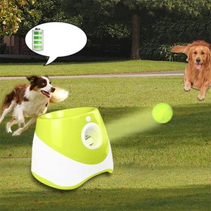Ayah's - Automatische Ballenwerper voor Honden - Intelligentie Speelgoed Hond - Ballen werper - Oplaadbare Katapult - Hondentenniswerper Groen/Wit