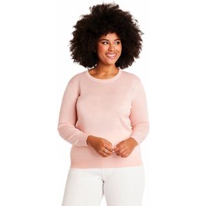 Trui met lange mouwen en ronde hals van merinoswol