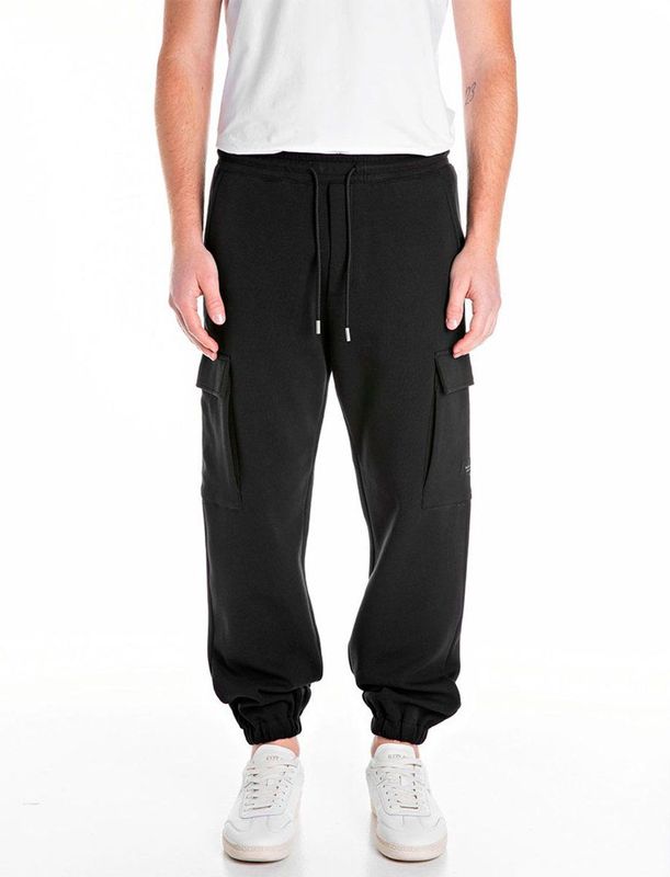 Replay M9030.000.23655 Cargobroek Zwart L Man