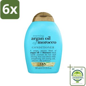 OGX - Renewing Moroccan Argan Oil - Conditioner - Voor Ieder Haartype - 385 ml - Voordeelverpakking - 6 stuks - Argan olie conditioner - Haarverzorging