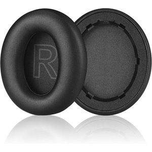 Vervangende oorkussens voor hoofdtelefoons met traagschuim en PU-leer, zwart, 1 paar