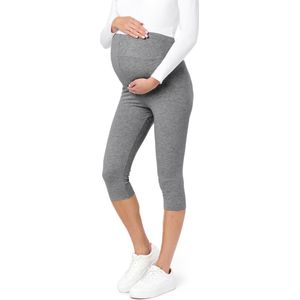 Be Mammy - BE20-229 - Zwangerschaps Leggings - Melange - 3/4 Lengte