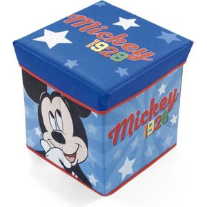 Disney Opbergbox Mickey Mouse 30 Cm Textiel Blauw/rood