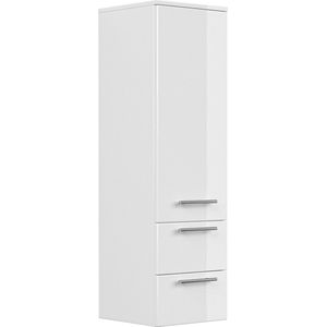 Badkamerkast Jeroen Wit - Breedte 35.2 cm - Hoogte 120 cm - Diepte 35.8 cm