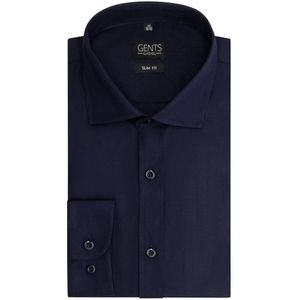 GENTS - Slimfit - Polyblend - Donkerblauw - Maat EU38/S