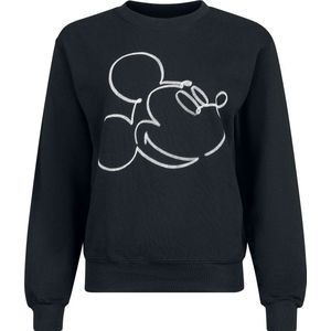 Mickey Mouse Mickey Mono Sketch Dames Sweatshirts - zwart - L