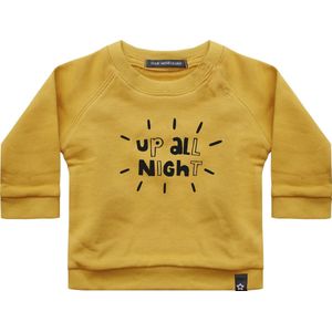 Your Wishes Sweater Up All Night - Trui - Geel - Jongen & Meisjes - Maat: 74/80