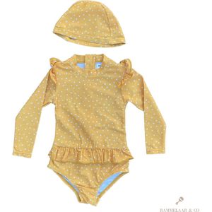 Rammelaar&Co UV-Badpak Sunny Dots – Badpak Meisjes – Maat 18-24 maanden