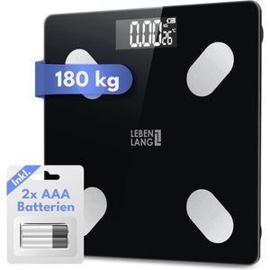 Digitale Personenweegschaal tot 180 kg met App Connect en Lichaamsanalyse
