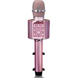 Lenco BMC-090PK - Bluetooth Karaoke Microfoon - Met Speaker en Verlichting - Roze