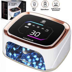 Beeperfect - Lumipro S1 - Nagellamp - Rose Goud - Draadloos - 7800 mAh