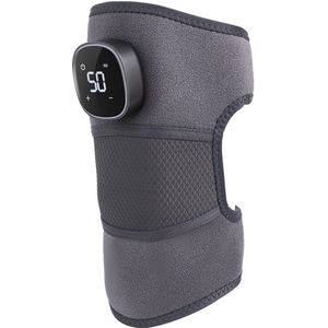Infraroodkniemassager, knieband met verwarming en 3 vibratiemodi, geschikt voor schouder- en elleboogmassage