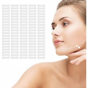 Lift Tape - geen sporen lift - goede elasticiteit - elimineert rimpels - face-tape lifting voor dubbele kin - 100 stuks - gezichtstape