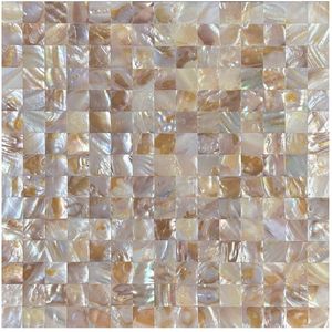 Afimera - Mother of Pearl Shell Tiles - Zelfklevende Mozaïek Tegel - Beige - 305x305x3.3mm